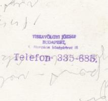 1944 Tiszavölgyi József: Háborús sérüléseket szenvedett hangszerek, pecséttel jelzett vintage fotó, ...