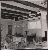 1949 Balatonfüred - Tiszavölgyi József: Az MKASZ Előre sport egyesület balatonfüredi vitorlás otthona, feliratozott vintage fotó a szerző hagyatékából, 18x17 cm