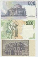 Olaszország 1969. 1000L + 1985. 5000L + 1984. 10.000L T:I,II
Italy 1969. 1000 Lire + 1985 5000 Lire ...