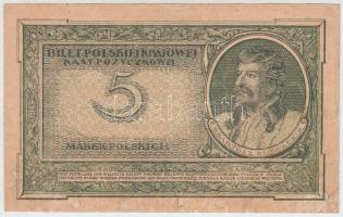 Lengyelország 1919. 5M T:III Poland 1919. 5 Marek C:F Krause 20