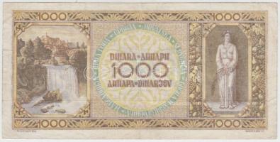 Jugoszlávia 1946. 1000D T:III
Yugoslavia 1946. 1000 Dinara C:F
Krause 67