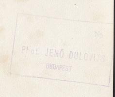 cca 1930-1940 Dulovits Jenő (1903-1972): Budapesti nomád bennszülött, pecséttel jelzett vintage szoc...