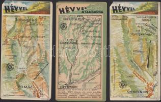 "HÉV-vel a szabadba" 3 db számoló cédula.