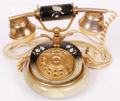 Dekoratív vonalas telefon, sérült, 20×28 cm