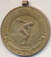 1900. "Budapesti Atlétikai Klub" Br díjérem. Szign.: Ernszt Kálmán (30mm) T:2