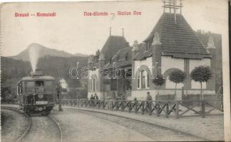 Brassó, Kronstadt; Noa vasútállomás, Brassó város vonat / railway station, train (EK)