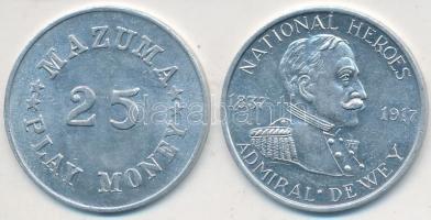 Amerikai Egyesült Államok DN "George Dewey / Mazuma 25" + "Ulysses S. Grant / Mazuma ...