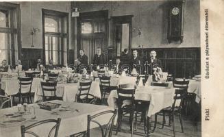 Piski, Pályaudvari étterem, vasútállomási vendéglő, belső / railway station restaurant, interior (r)