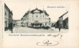 Besztercebánya, Hungária szálloda, Lechnitzky O. kiadása / hotel (EK)