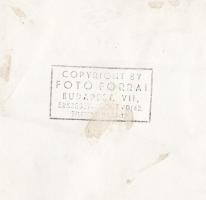 cca 1930 Foto Forrai: Szentpál Mária mozdulat- és táncművész műtermi, pecséttel jelzett vintage fotó...