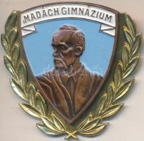 DN "Madách Gimnázium" zománcozott jelvény (42x40mm) T:1-
