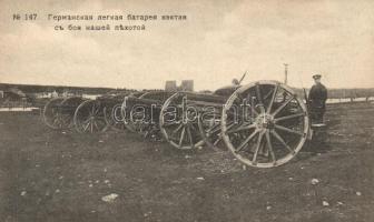 WWI Captured German lightweight cannons by the Russians