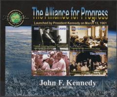 90 éve született John F. Kennedy kisív, John F. Kennedy's 90th anniversary mini sheet