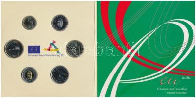 2011. 5Ft-200Ft "Az önkéntesség európai éve 2011" 6klf névértékből álló forgalmi éremszett...