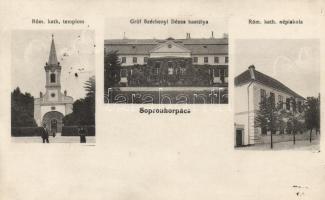 Sopronhorpács, Római katolikus templom és népiskola, Gróf Széchenyi Dénes kastélya