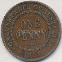 Ausztrália 1913. 1P Br "V. György" T:2,2- 
Australia 1913. 1 Penny "George V" C:...