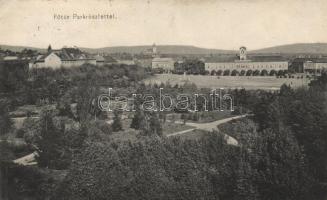 Sepsiszentgyörgy, Fő tér, park, kiadja Benkő Mór papírkereskedése / square, park
