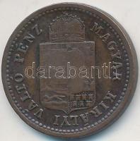 1886KB 1Kr Cu "Középcímer" T:2-
Adamo M4.1