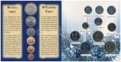 1996. 10f-100Ft "50 éves a forint" 10klf darabos forgalmi sor dísztokban T:BU
