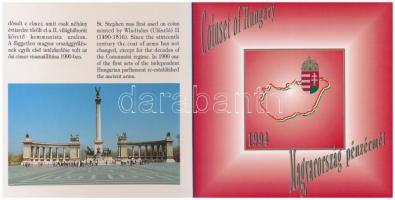 1994. 10f-100Ft 10klf db + 200Ft Ag "Deák" dísztokos szettben T:BU