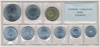 1980. 2f-10Ft 9db klf érmés forgalmi sor fóliatokban T:1