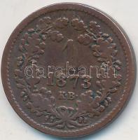 1885KB 1Kr Cu "Angyalos címer" T:2-,3 Adamo M4.1