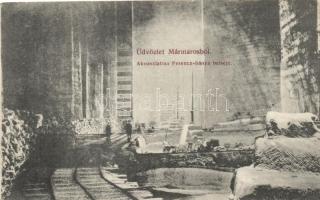 Aknaszlatina, Ferencz-bánya, belső, kiadja Kaufmann Ábrahám és fia / mine, interior (EK)