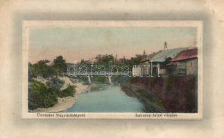 Nagymihály, Laborcz folyó / river (fa)