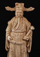 A három kínai Feng Shui isten: Fu, Lu és Shou, cenzúrázó bélyegző (a kibocsátott beszéd megfelelő) c...