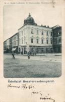 Besztercebánya, Holesch Árpád, Keppichernestin utóda és Lőwy Adolf  üzlete, Lechnitzky O. kiadása / shops (fa)