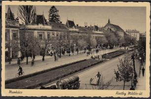 Munkács, Horthy Miklós út / street (EK)