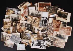 cca 1920-1940 Nagy cserkésztétel, 90 db különböző méretű fénykép cserkész táborokról, eseményekről
