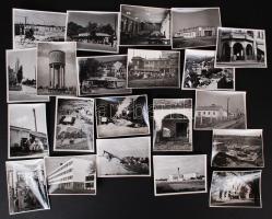 cca 1960-1970 Medgyesi László képriportja a fejlődő Kecskemétről, 21 db városkép feliratozva, helytörténeti szempontból jelentőséggel bíró gyűjtemény, 9x12 cm