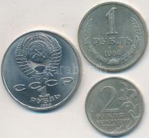 Oroszország 1964. 1R + 1990. 1R + 2000. 2R T:1-,2
Russia 1964. 1 Rouble + 1990. 1 Rouble + 2000. 2 R...