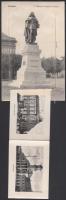 Zombor, II. Rákóczi Ferenc szobra, leporellolap, Kaufmann Emil kiadása / statue, leporellocard
