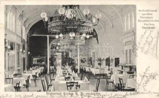 Budapest XIV. Városliget, pavillon, Kovács E. M. vendéglője (vágott / cut)