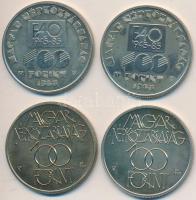 1985. 100Ft "Kulturális fórum" (2x) + "FAO" (2x) T:BU Adamo EM88,91