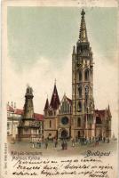 Budapest I. Mátyás templom, kiadja Ganz Antal litho (fa)