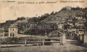 Kolozsvár, Fellegvár, Erzsébet híd / castle hill, bridge (fl)