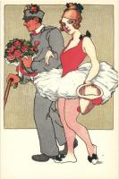 Military officer with dancer