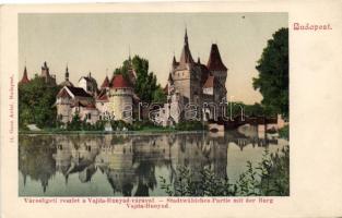 Budapest XIV. Városligeti tó, Vajdahunyad vára, kiadja Ganz Antal