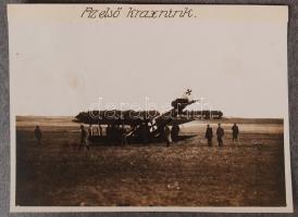 cca 1914-1918 I. világháborús felderítő fotók albumba rendezve, feliratozva, 22 db, 18x12 cm /
cca 1...