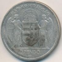1930. 5P Ag "Horthy-jobbra" T:3 Adamo P8