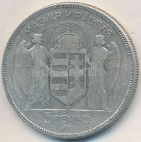 1930. 5P Ag "Horthy-jobbra" T:3 Adamo P8