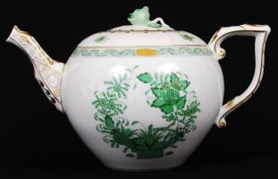 Herendi Indiai kosár mintás teás készlet, kézzel festett, jelzett, hibátlan