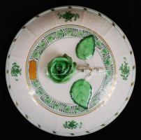 Herendi Indiai kosár mintás teás készlet, kézzel festett, jelzett, hibátlan