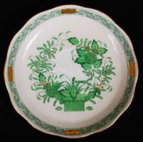 Herendi Indiai kosár mintás teás készlet, kézzel festett, jelzett, hibátlan