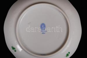 Herendi Indiai kosár mintás teás készlet, kézzel festett, jelzett, hibátlan