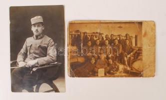 cca 1914-1918 Katonai csoportképek és katonafotók az I. világháborúból, némelyik hátoldalon felirato...