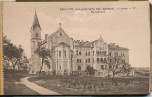 Budapest II. Manréza férfi lelkigyakorlatos ház, képeslap füzet 12 lappal